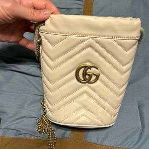 Authentic Gucci Marmont mini bucket bag